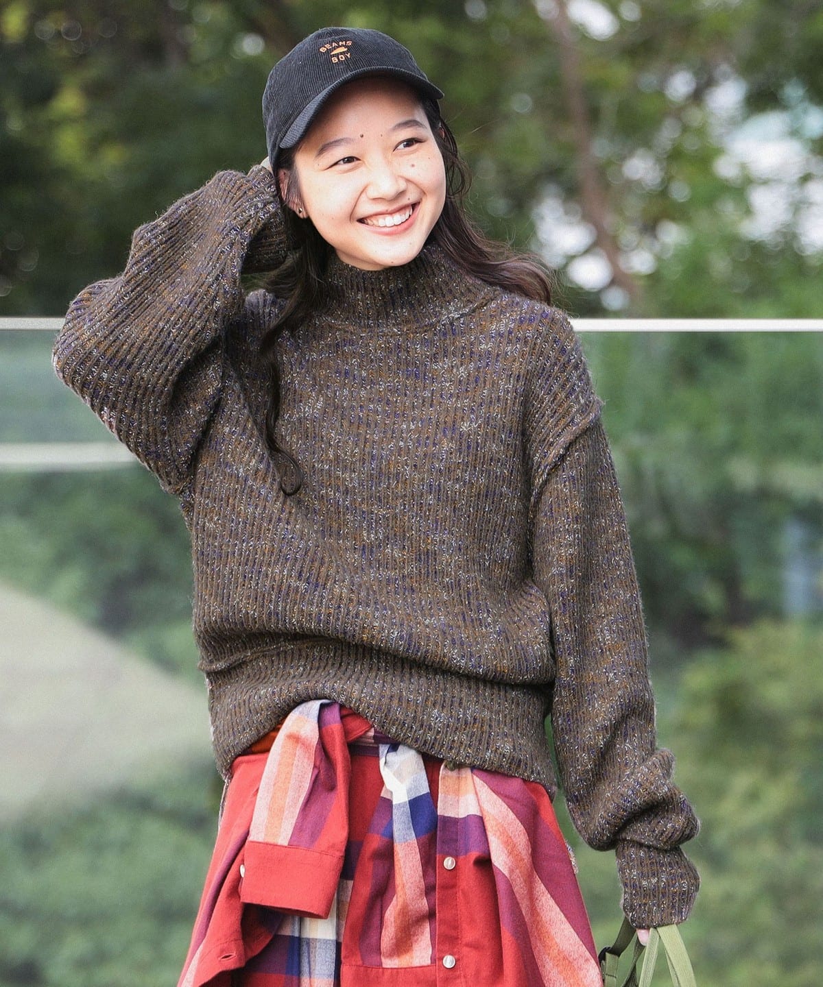5ゲージ プレーティング ハイネック ニット トップス WOMEN BROWN ONE SIZE 5ゲージ プレーティング ハイネック ニット トップス WOMEN BROWN ONE SIZE