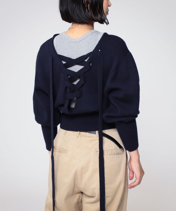 BEAMS COUTURE レース編みニット ガーターベルト - メルカリ