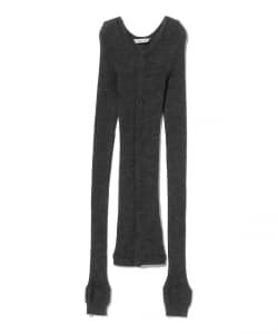 AURALEE / WOOL SOFT RIB CARDIGAN