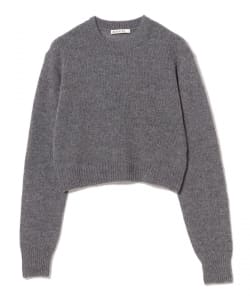 AURALEE / WOOL CASHMERE SILK KNIT SHORT PULL OVER