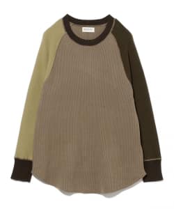 BEAMS BOY / 女裝 14G 華夫格 圓領 上衣