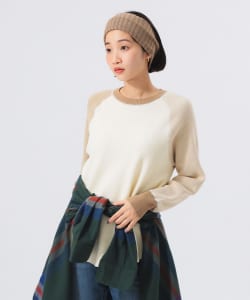 14ゲージ ワッフル クルー ニット