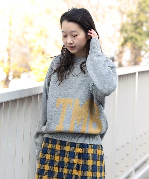 BEAMS BOY（ビームス ボーイ）ビッグ ロゴ クルー（トップス