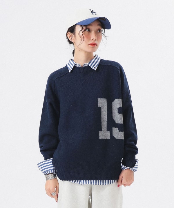 BEAMS BOY トレーナーマルチカラー セーター FREE BEAMS HEART（ビームス ハート）カラフル マルチボーダーニット