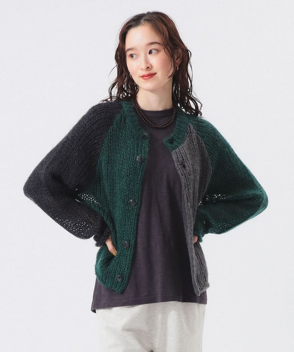 BEAMS モヘアカーディガン Lサイズ 黒 BEAMS モヘアカーディガン Lサイズ 黒 ビームス BEAMS ブラック