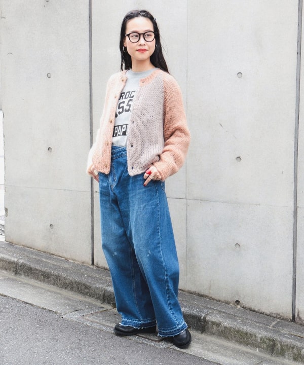 BEAMS BOY（ビームス ボーイ）モヘア クレイジー カーディガン