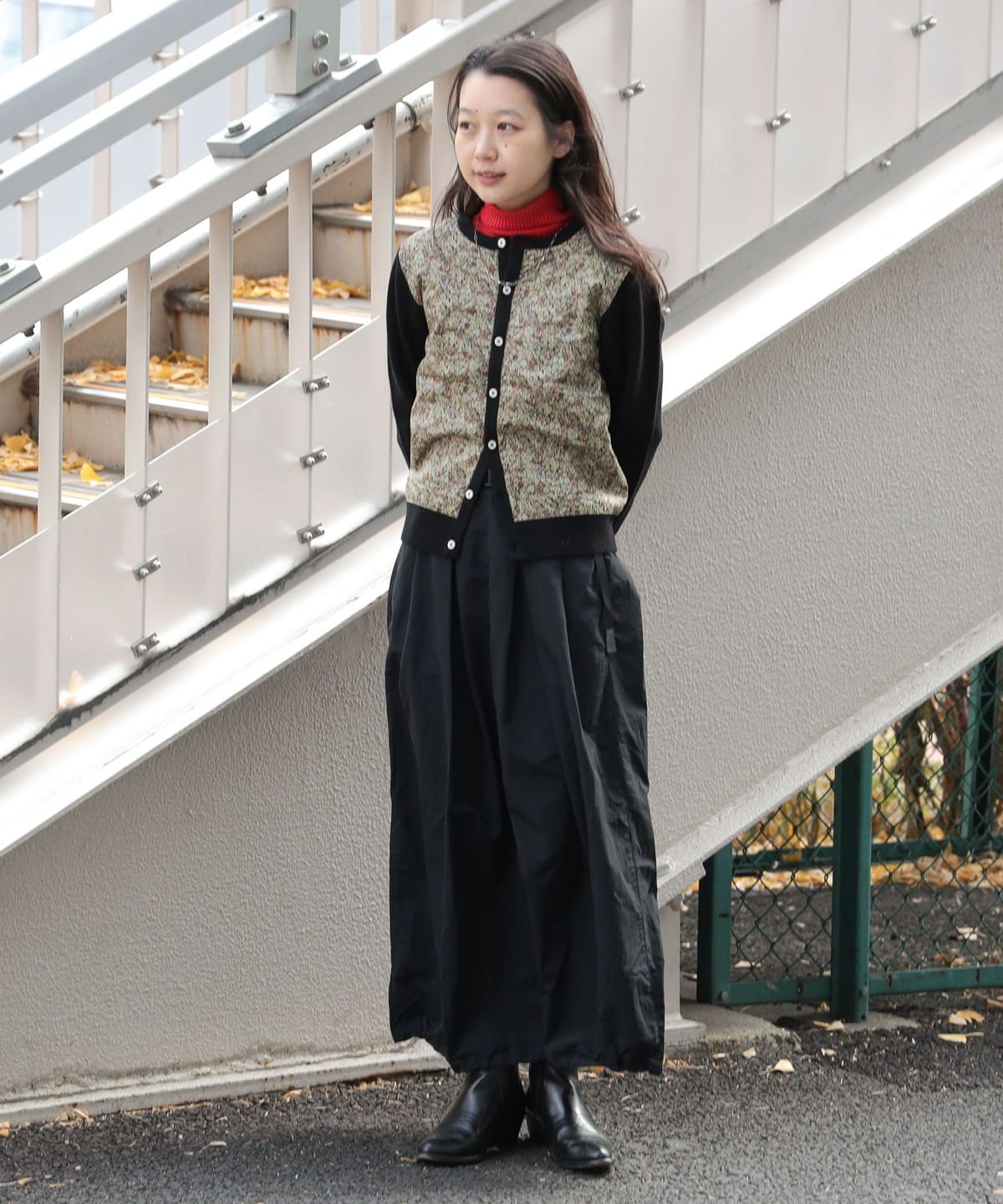 未使用⭐︎BEAMS BOY リバティ パッチ カーディガン BEAMS BOY（ビームスボーイ）の「BEAMS BOY / リバティ パッチ