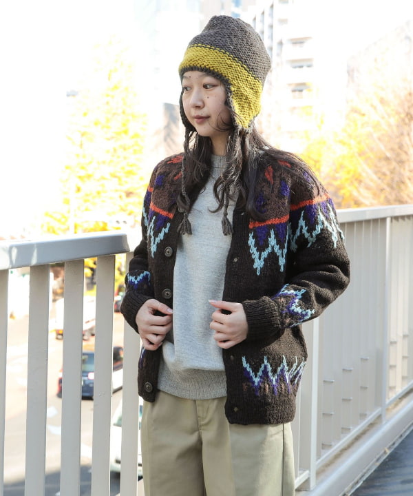 BEAMS BOY（ビームス ボーイ）ハンド ノルディック カーディガン