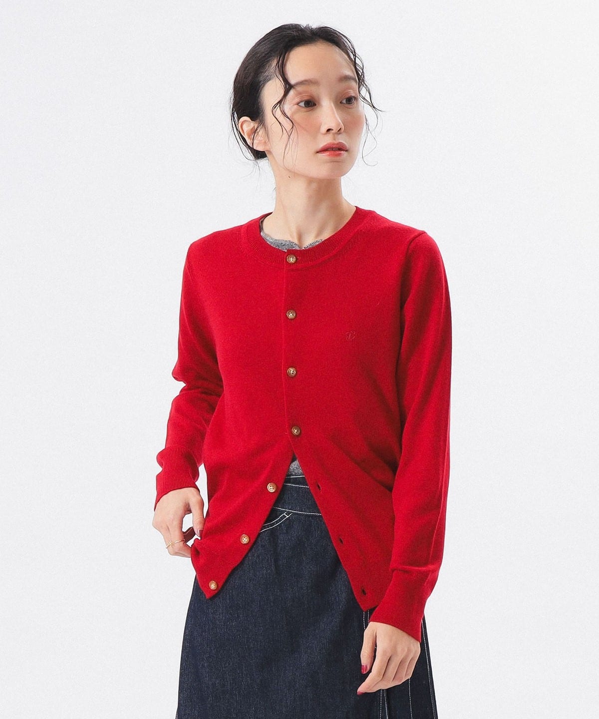 BEAMS BOY/ 12ゲージ BB エンブロイダリー カーディガン 23SS BEAMS BOY（ビームスボーイ）の「BEAMS BOY/ 12ゲージ BB エン