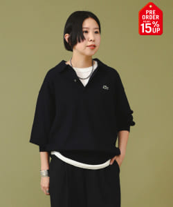 【+15%ポイントUP】【別注】LACOSTE / ニット ポロシャツ