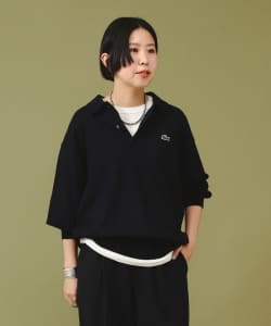 【+15%ポイントUP】【別注】LACOSTE / ニット ポロシャツ