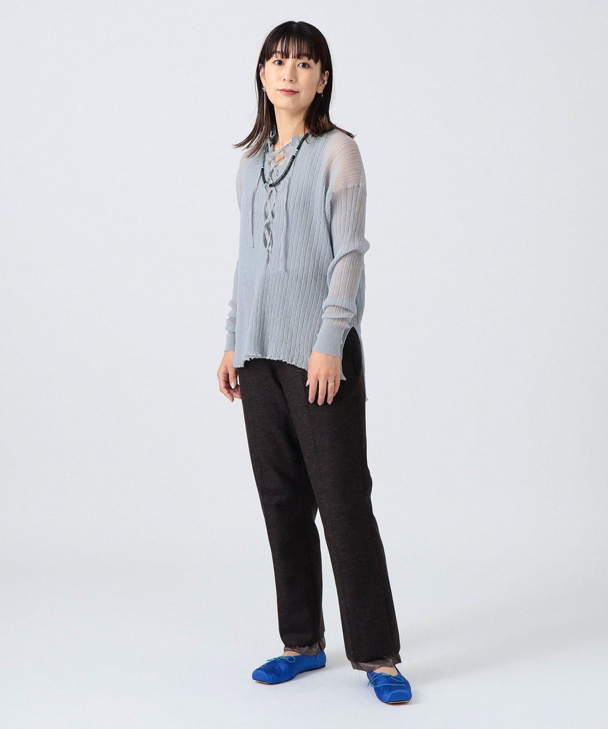 〈女裝〉綁帶針織衫