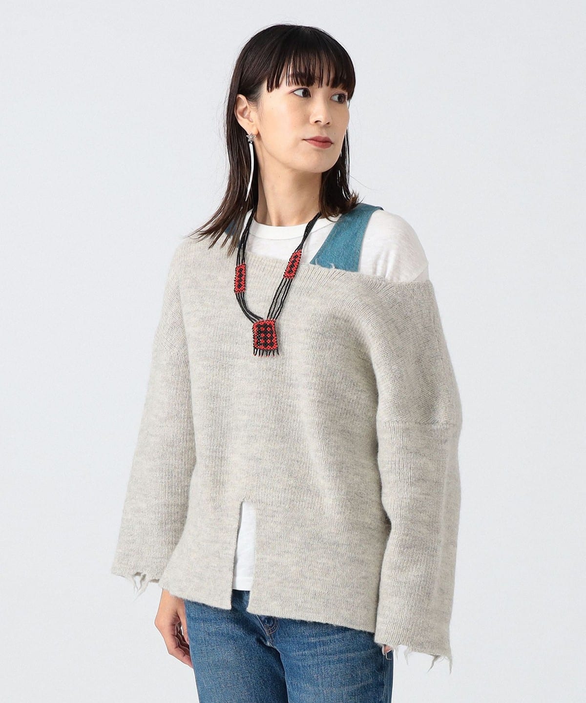 〈WOMEN〉ボート ネック リブ トップス WOMEN IVORY ONE SIZE 〈WOMEN〉ボート ネック リブ トップス WOMEN IVORY ONE SIZE