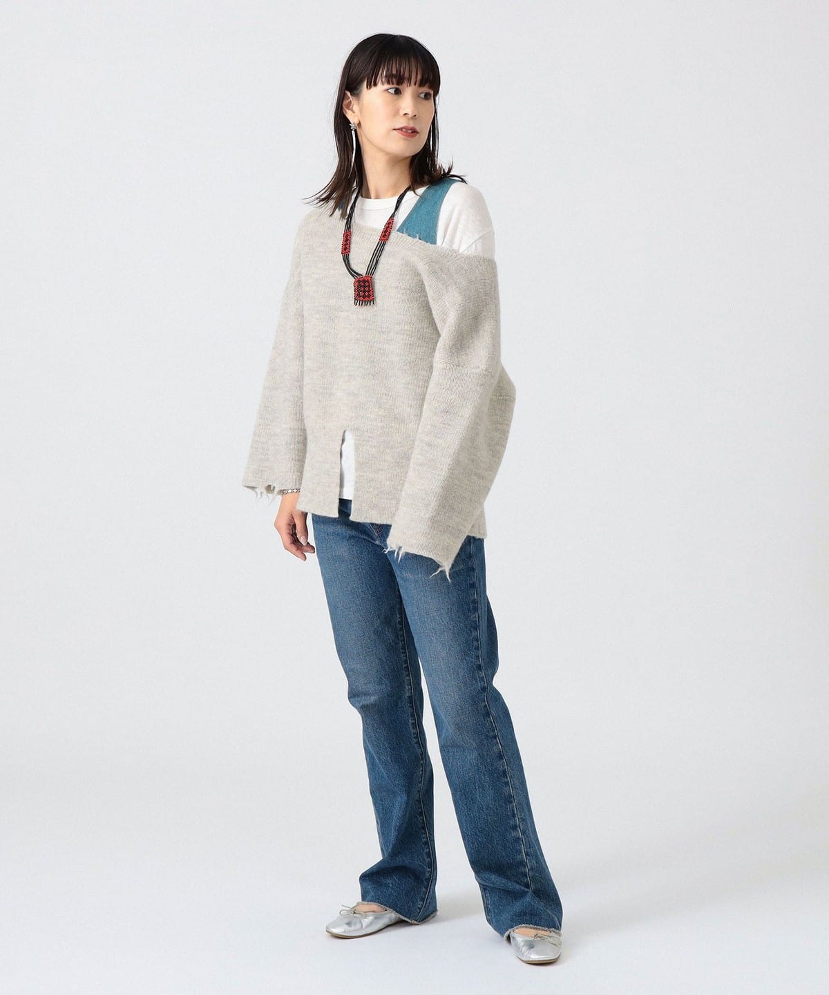 BEAMS JAPAN（ビームス ジャパン）〈WOMEN〉ボート ネック リブ