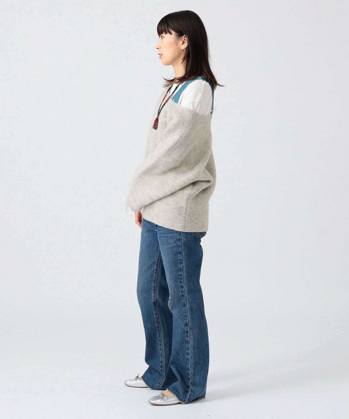 〈女裝〉船型領羅紋上衣