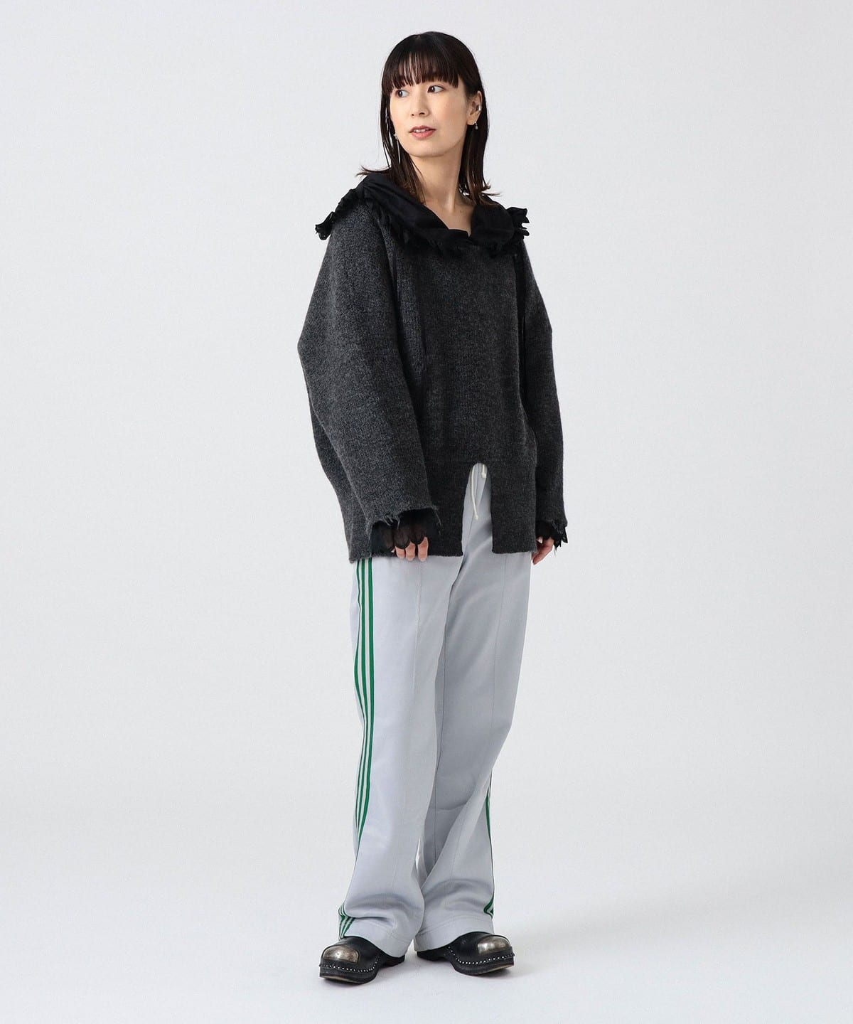〈女裝〉船型領羅紋上衣