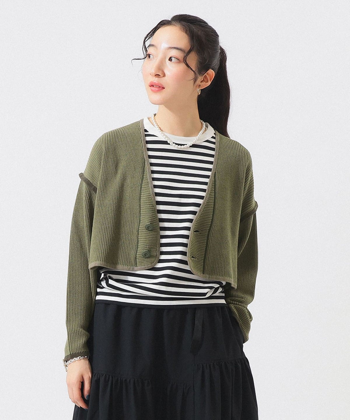 【新品】BEAMSBOY ビームスボーイ カーディガン BEAMS BOY（ビームス ボーイ）ハンド ノルディック カーディガン