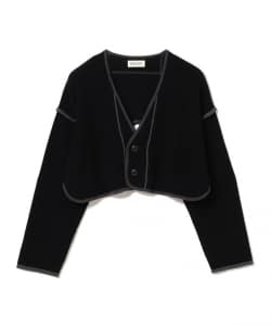 ショート ミリタリー ライナー カーディガン