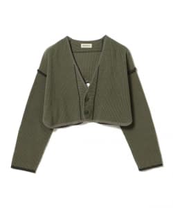 ショート ミリタリー ライナー カーディガン