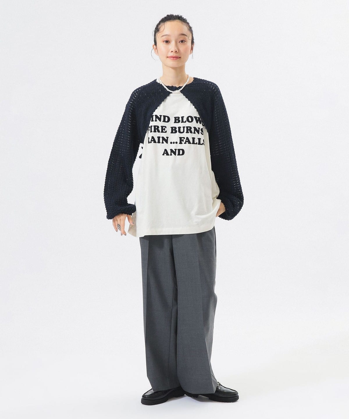 BEAMS BOY（ビームス ボーイ）レース ニット ボレロ（トップス