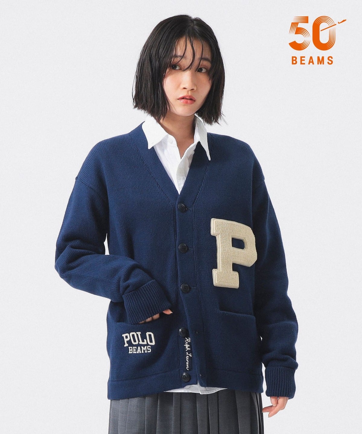 BEAMS BOY（ビームス ボーイ）【別注】POLO RALPH LAUREN / LS V-NECK