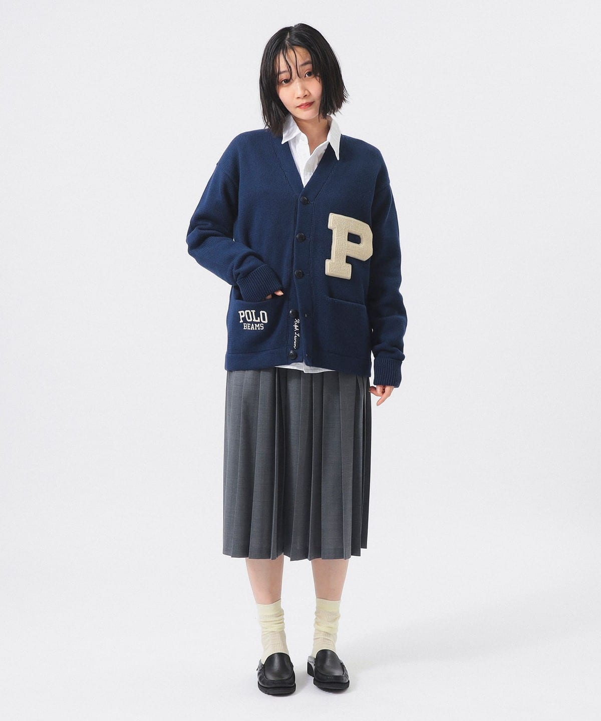 BEAMS BOY（ビームス ボーイ）【別注】POLO RALPH LAUREN / LS V-NECK