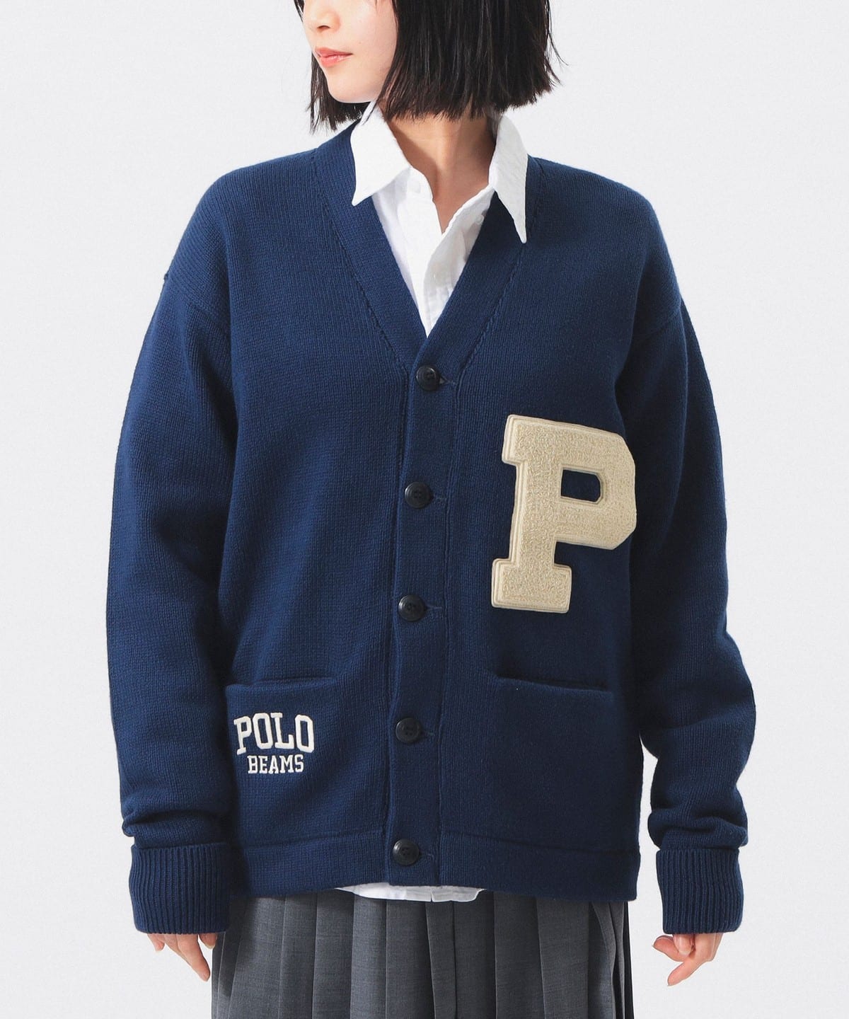 BEAMS BOY（ビームス ボーイ）【別注】POLO RALPH LAUREN / LS V-NECK