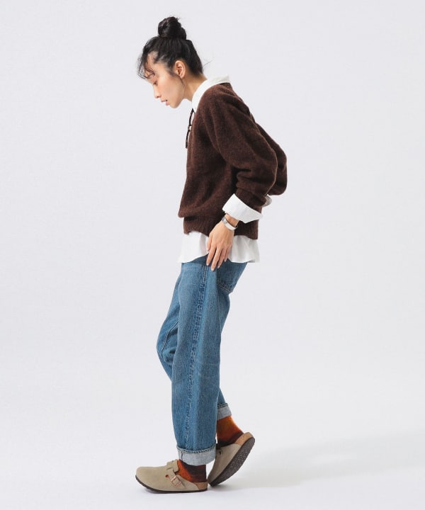 【別注】Nor’Easterly / ビッグ クルー ネック Model : H161 B76 W60 H82　Size : ONE SIZE