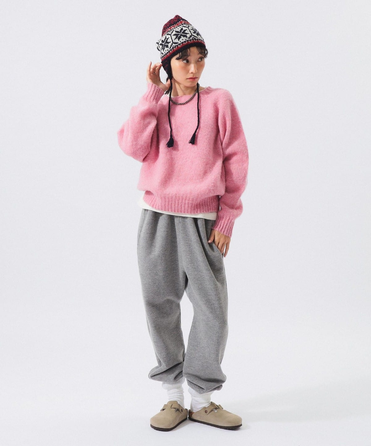 ピンク系　スムースニット BEAMS SELECTION for WOMEN（ビームス セレクション for ウィメン