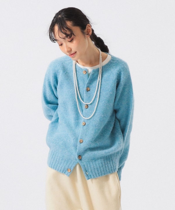 【別注】Nor’Easterly / シェットランド シャギー カーディガン Model : H161 B76 W60 H82　Size : ONE SIZE