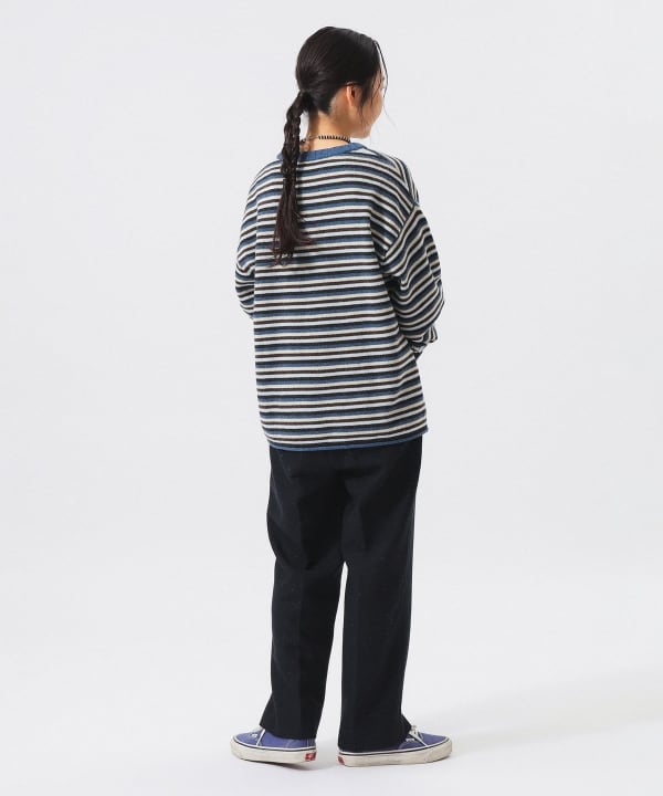7-gauge multi-border crew neck sweatshirt. BEAMS STAFF: H159 Size: 1