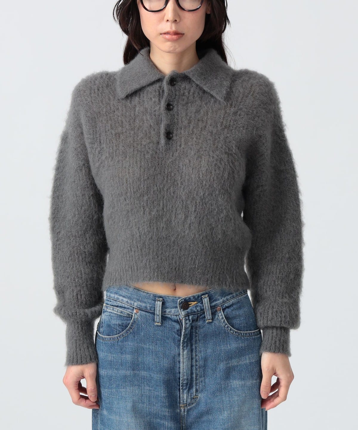 BEAMS JAPAN（ビームス ジャパン）〈WOMEN〉ニット ポロシャツ