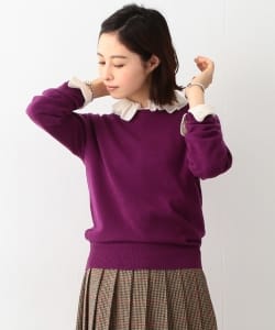 BEAMS BOY / 12ゲージ カシミヤ混 BB クルーネック ニット