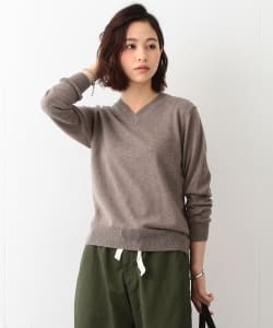 BEAMS BOY / コットンウール プルオーバー Vネック ニット