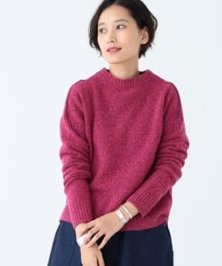 BEAMS BOY / 7ゲージ ネップツイード ガンジーニット