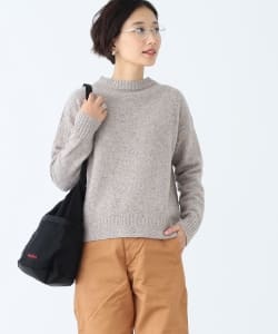 BEAMS BOY / 7ゲージ ネップツイード ガンジーニット