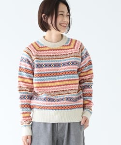 BEAMS BOY / BOY フェアアイル クルー ニット
