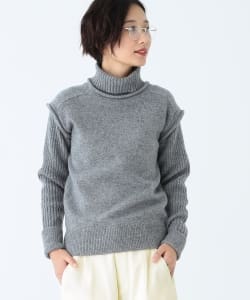 BEAMS BOY / 5ゲージ 後付け タートルネック ニット
