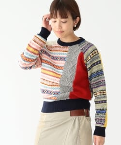 BEAMS BOY / BOY クレイジー フェアアイル クルー ニット