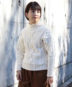 BEAMS BOY / クロッシェ アランニット