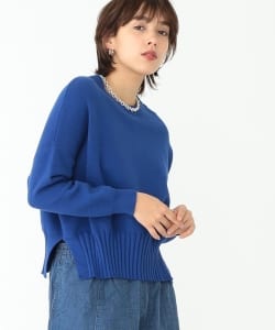 BEAMS BOY / 12ゲージ マリン クロップ 7分袖ニット