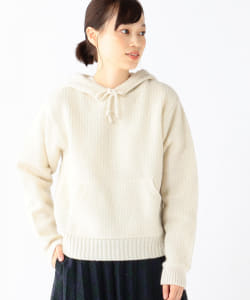 BEAMS BOY / シェットランド フーディー ニット