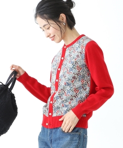 BEAMS BOY / リバティ パッチ カーディガン