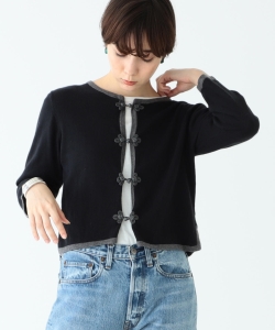 BEAMS BOY / 12ゲージ チャイナ トリム カーディガン
