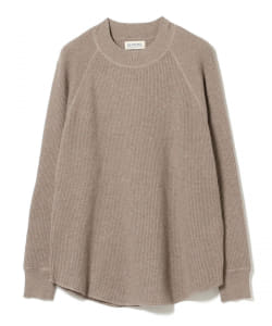 BEAMS BOY / 14ゲージ ワッフル クルー ニット