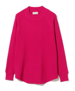 BEAMS BOY / 14ゲージ ワッフル クルー ニット