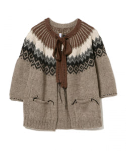 THIBAULT VAN DER STRAETE × BEAMS BOY / フェアアイル カーディガン
