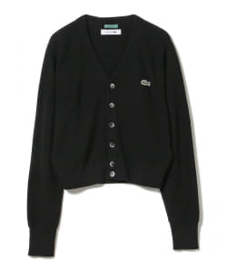 LACOSTE × BEAMS BOY / 別注 ショート丈 ロングスリーブ カーディガン