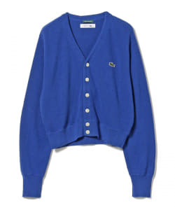 LACOSTE × BEAMS BOY / 別注 ショート丈 ロングスリーブ カーディガン