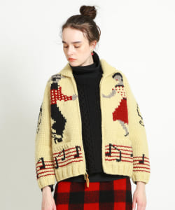 CANADIAN SWEATER COMPANY × BEAMS BOY / ショート カウチン カーディガン